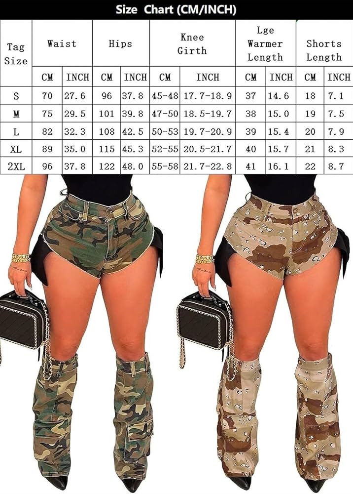 Amazon | レディースカモ柄ホットパンツ セクシーショーツ